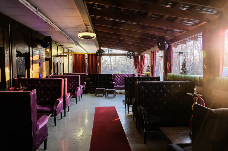 Nightlife ambiance in the lounge